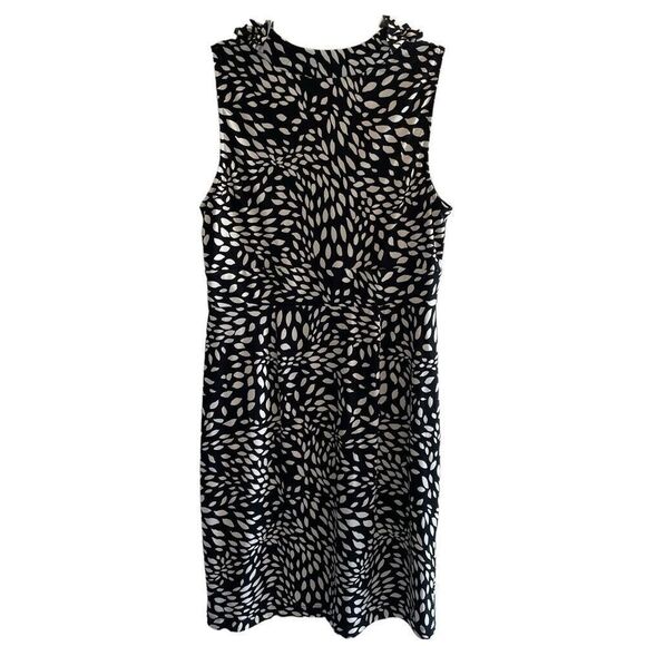 New London Style Black White Short Mini Dress Women’s Sz 10P 10 Petite 8 Medium - Picture 6 of 7